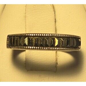 Marcasite Vintage sterling silver ring sz 6
